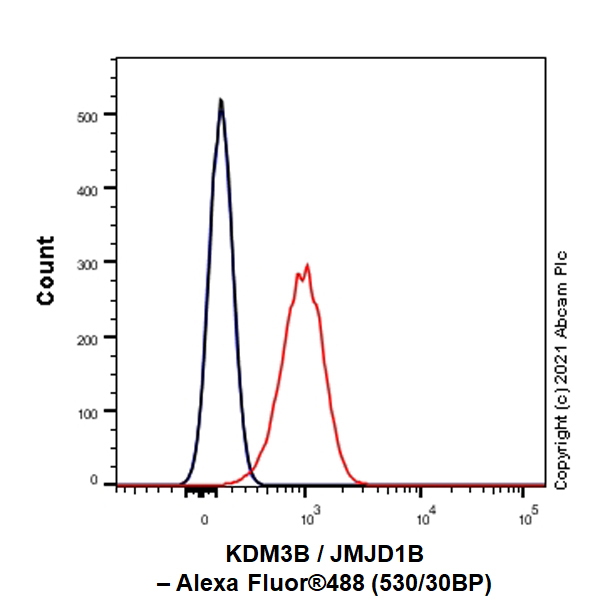 Flow Cytometry (Intracellular) - Anti-KDM3B / JMJD1B antibody [EPR24219-30] - BSA and Azide free (AB289868)