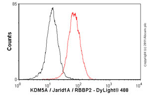 Flow Cytometry (Intracellular) - Anti-KDM5A / Jarid1A / RBBP2 antibody [18E8] (AB78322)