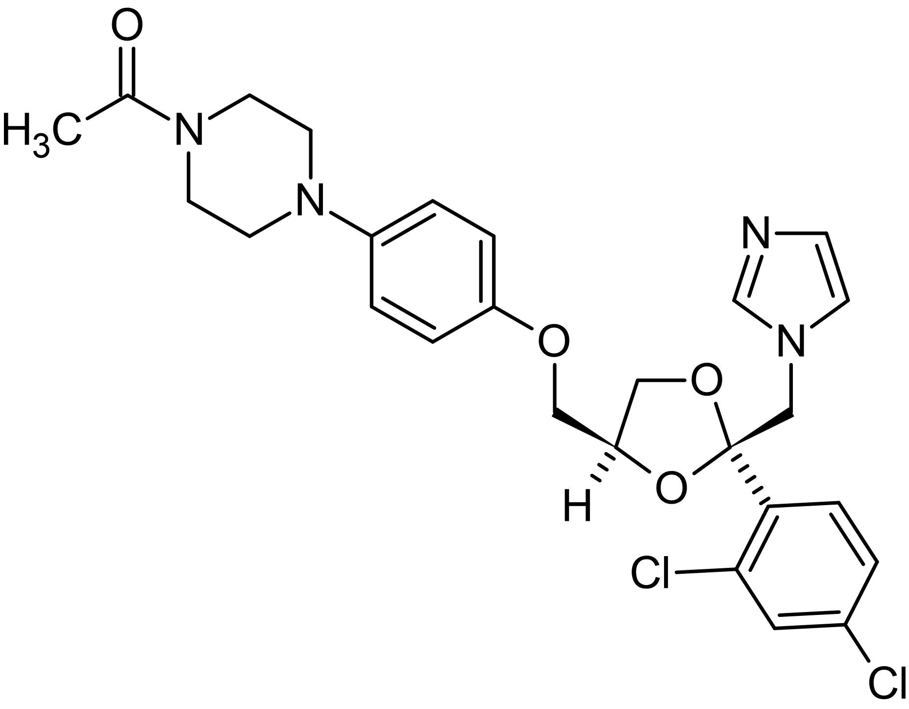 Chemical Structure - Ketoconazole, cytochrome P450 inhibitor (AB120620), expandable thumbnail