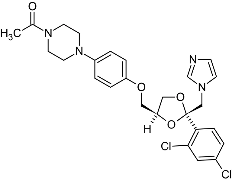 Chemical Structure - Ketoconazole, cytochrome P450 inhibitor (AB120620)