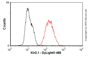 Flow Cytometry - Anti-Kir2.1/KCNJ2 antibody [S112] (AB85492)