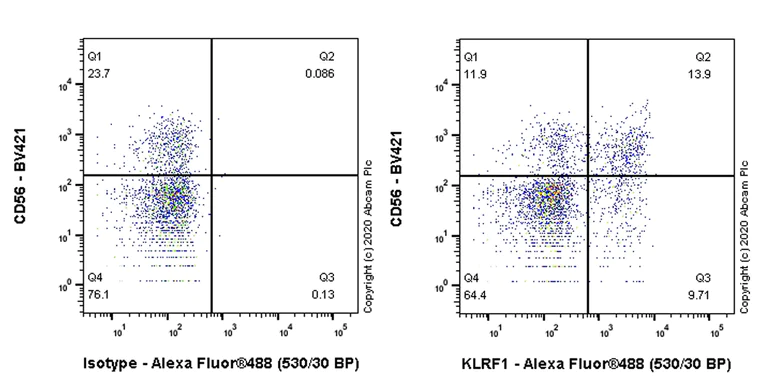Flow Cytometry - Anti-KLRF1 antibody [EPR23633-150] - BSA and Azide free (AB277490)