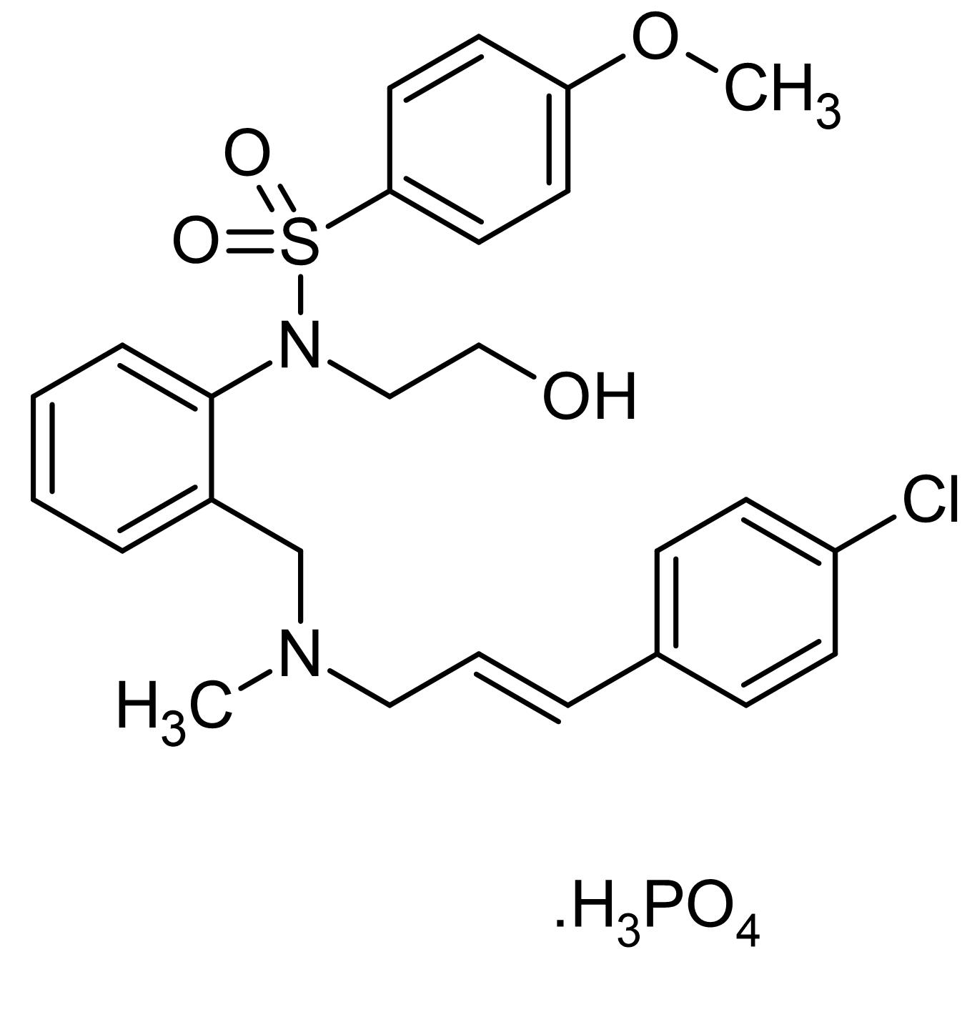Chemical Structure - KN-93 (water soluble), CaMK II inhibitor (AB120980), expandable thumbnail