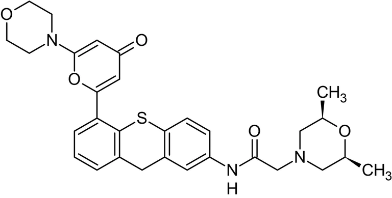Chemical Structure - KU-60019, ATM kinase inhibitor (AB144817)