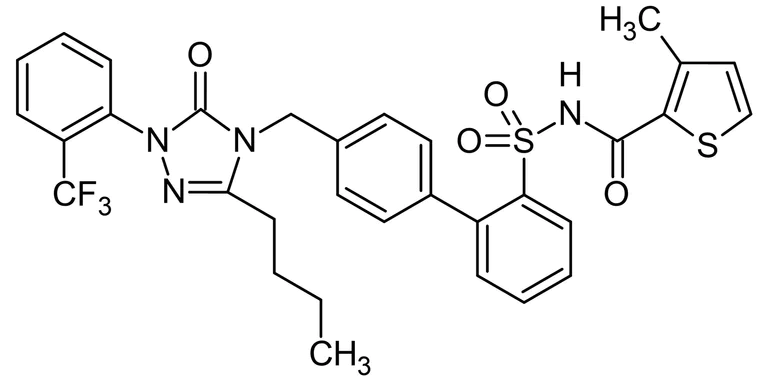 Chemical Structure - L-161,982, EP4 receptor antagonist (AB120947)
