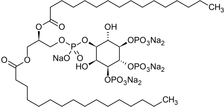 Chemical Structure - L-alpha-Phosphatidylinositol-3,4,5-trisphosphate sodium salt, PKC delta, epsilon and eta activator (AB145221)