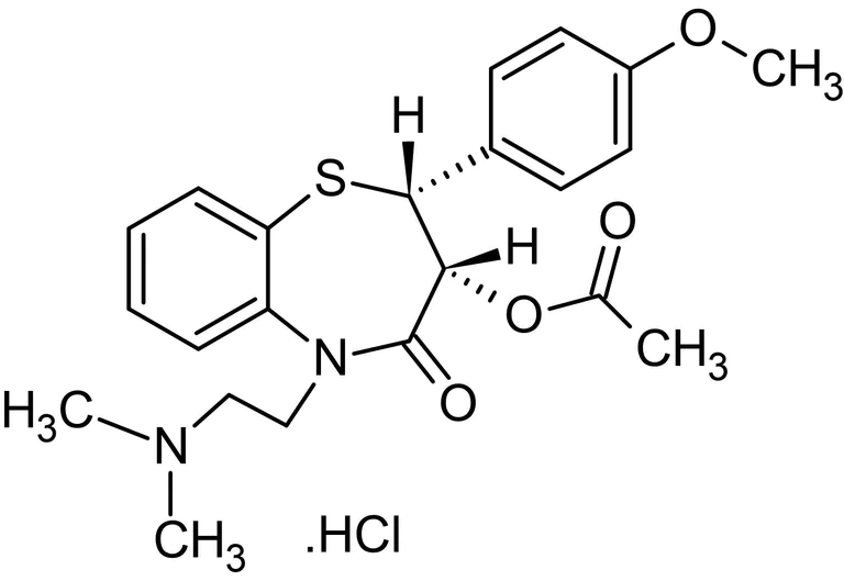 Chemical Structure - L-cis-Diltiazem, cyclic nucleotide-gated channel blocker (AB120532)