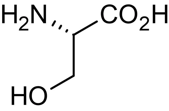 Chemical Structure - L-Serine, non-essential amino acid (AB146264)