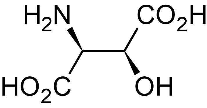 Chemical Structure - L-(-)-threo-3-Hydroxyaspartic acid, EAAT1-4 inhibitor/non-transportable EAAT5 inhibitor (AB146130)
