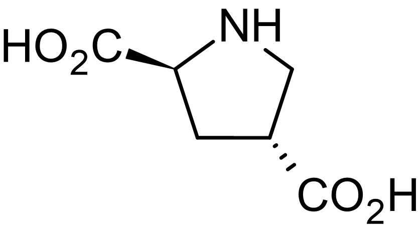 Chemical Structure - L-trans-Pyrrolidine-2,4-dicarboxylic acid, EAAT2, EAAT4 and EAAT5 inhibitor (AB146131), expandable thumbnail