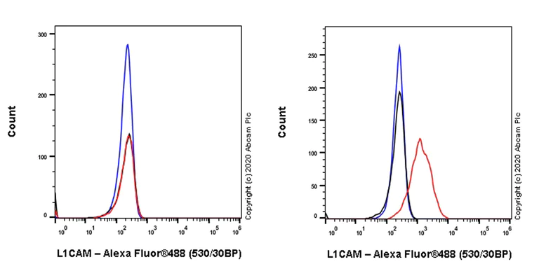 Flow Cytometry - Anti-L1CAM antibody [EPR23338-106] - BSA and Azide free (AB273518)