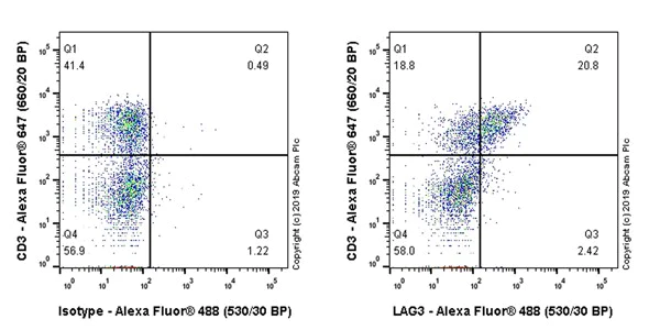Flow Cytometry (Intracellular) - Anti-LAG-3 antibody [CAL77] - BSA and Azide free (AB251606)