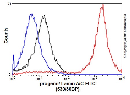 Flow Cytometry (Intracellular) - Anti-Lamin A + Lamin C antibody [EPR4100] - BSA and Azide free (ab216074), expandable thumbnail