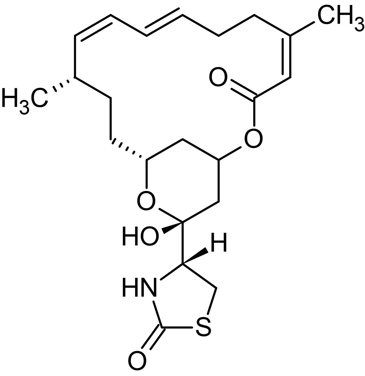 Chemical Structure - Latrunculin A (LAT-A), Actin polymerization inhibitor (AB144290), expandable thumbnail