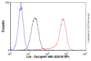 Flow Cytometry (Intracellular) - Anti-Lck antibody [Y123] (AB32149)