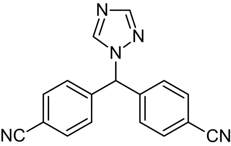 Chemical Structure - Letrozole, Aromatase inhibitor (AB141293)