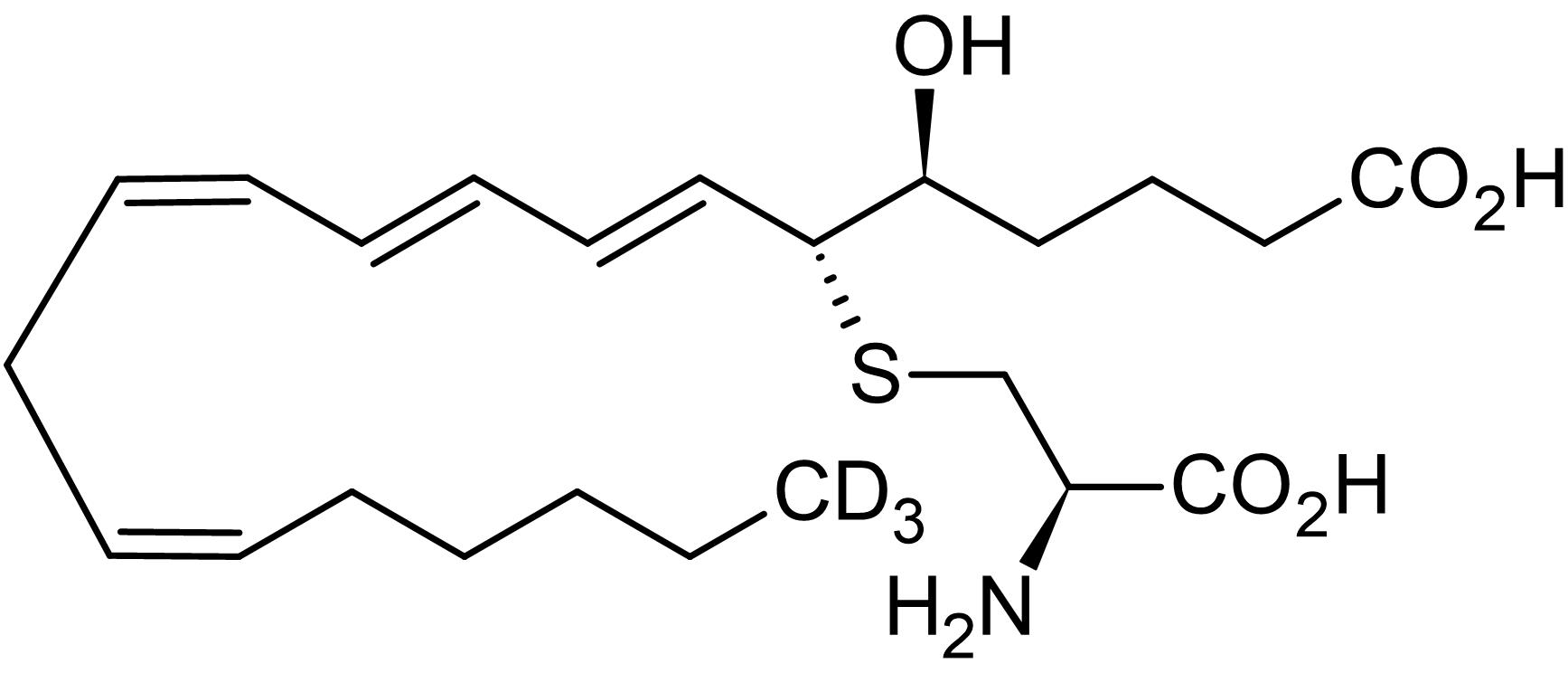 Chemical Structure - Leukotriene E4 20,20,20-d3, Prostanoid receptor ligand (AB141691), expandable thumbnail