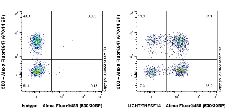 Flow Cytometry - Anti-LIGHT/TNFSF14 antibody [EPR23428-536] (AB305235)