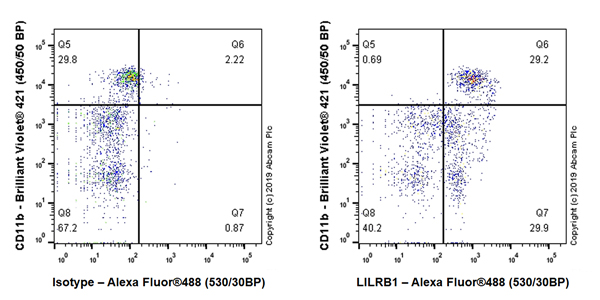 Flow Cytometry - Anti-LILRB1 antibody [EPR22861-6] - BSA and Azide free (AB255986), expandable thumbnail