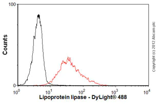 Flow Cytometry - Anti-Lipoprotein lipase antibody [5D2] (AB93898)