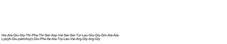 Chemical Structure - Liraglutide, glucagon-like peptide-1(GLP-1) receptor agonist (AB231359)