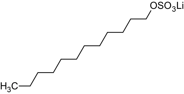 Chemical Structure - Lithium dodecyl sulfate, Anionic detergent (AB146390)