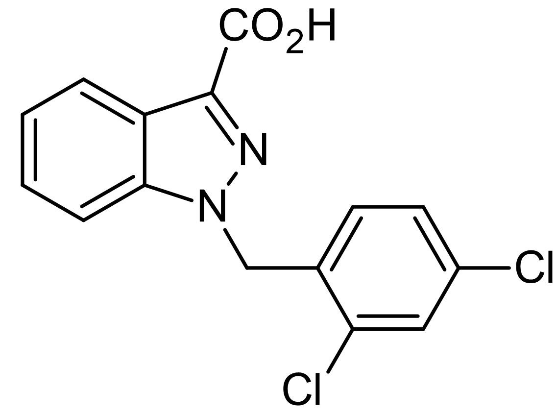 Chemical Structure - Lonidamine, Hexokinase inhibitor (AB142442), expandable thumbnail