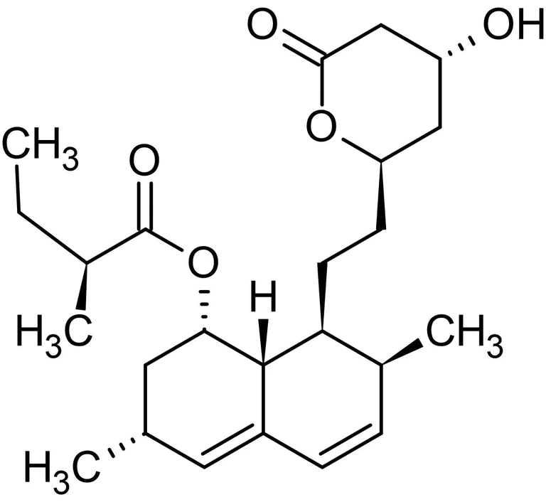 Chemical Structure - Lovastatin (Mevinolin), HMG-CoA reductase inhibitor (AB120614)