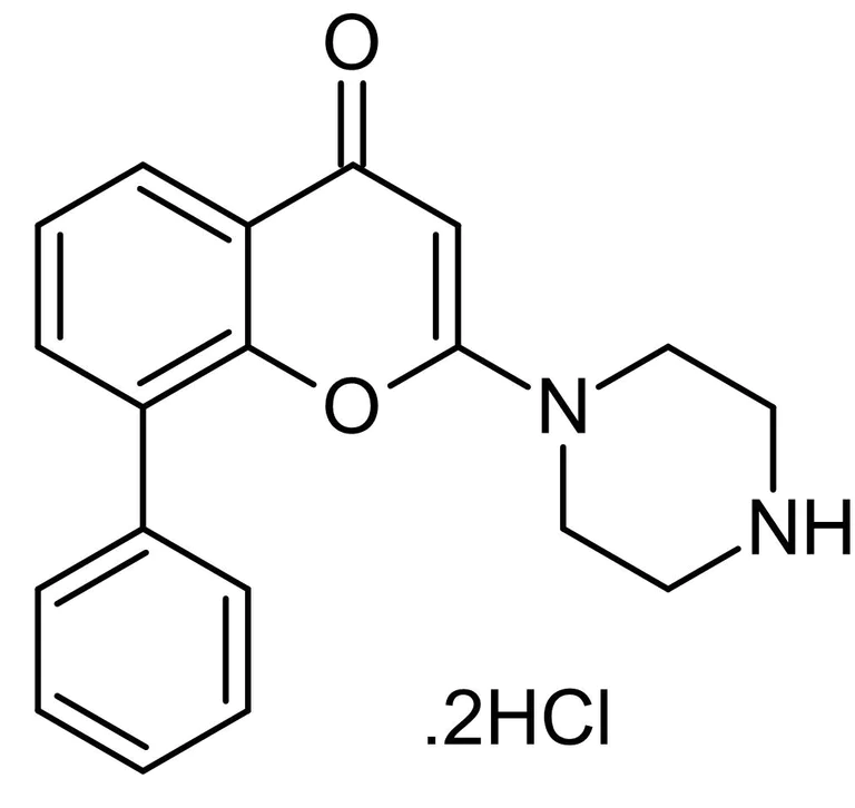 Chemical Structure - LY 303511 dihydrochloride, Negative control for LY 294002 (AB120956)