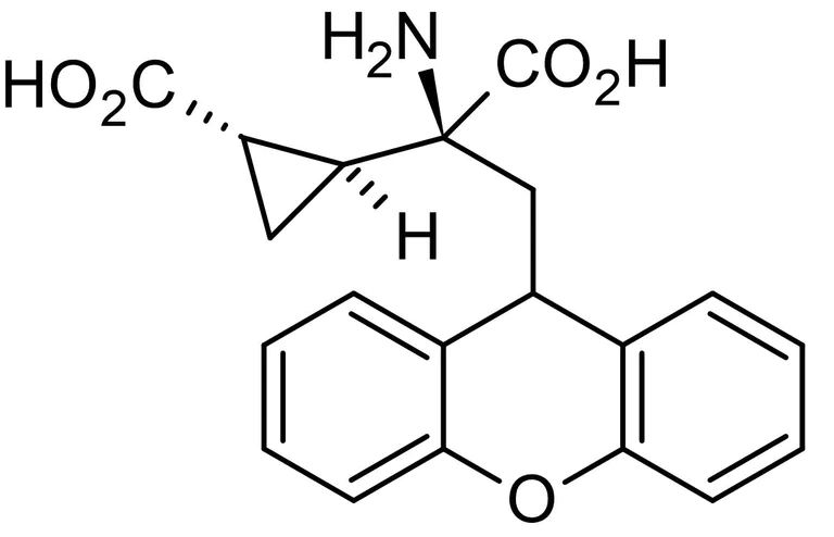 Chemical Structure - LY 341495, Group II antagonist (AB120199)