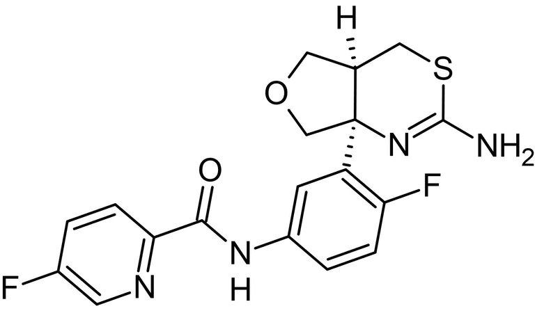 Chemical Structure - LY2886721, BACE-1 inhibitor (AB223886)