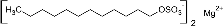 Chemical Structure - Magnesium dodecyl sulfate, Anionic detergent (AB146297)