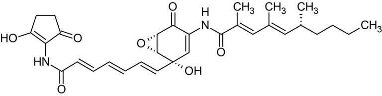 Chemical Structure - Manumycin A, Ras farnesyltransferase inhibitor (AB144297)