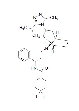 Chemical Structure - Maraviroc, CCR5 Antagonist (AB254450)