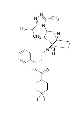 Chemical Structure - Maraviroc, CCR5 Antagonist (AB254450)