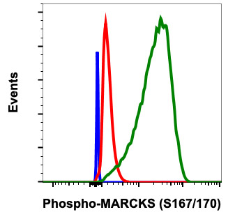 Flow Cytometry - Anti-MARCKS (phospho S167 + S170) antibody [MARCKSS167170-C9] (AB278646), expandable thumbnail