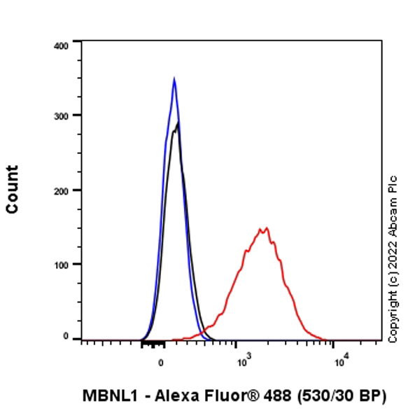 Flow Cytometry (Intracellular) - Anti-MBNL1 antibody [EPR26983-11] - BSA and Azide free (AB309349), expandable thumbnail