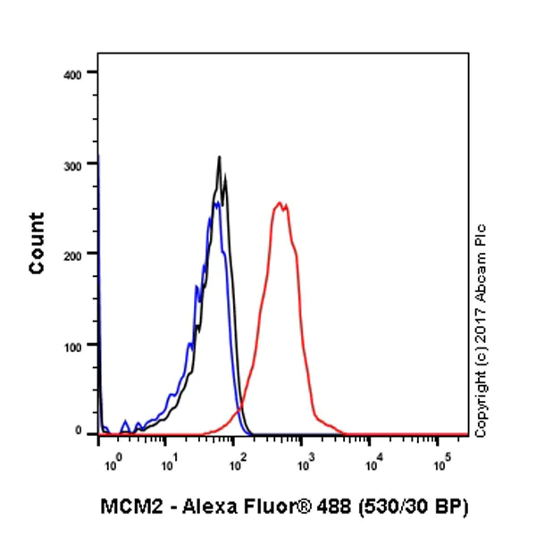 Flow Cytometry (Intracellular) - Anti-MCM2 antibody [EPR3727] - BSA and Azide free (AB248477)