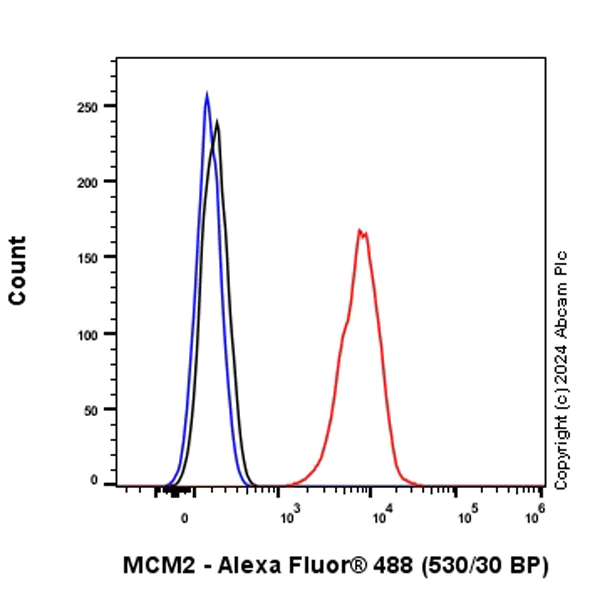 Flow Cytometry (Intracellular) - Anti-MCM2 antibody [RM1146] - BSA and Azide free (AB317753)