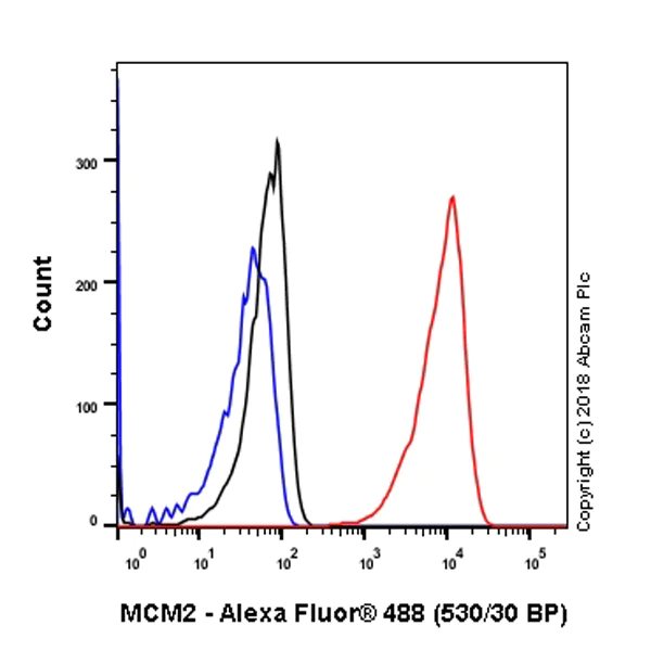 Flow Cytometry (Intracellular) - Anti-MCM2 antibody [SP85] - BSA and Azide free (AB240933)