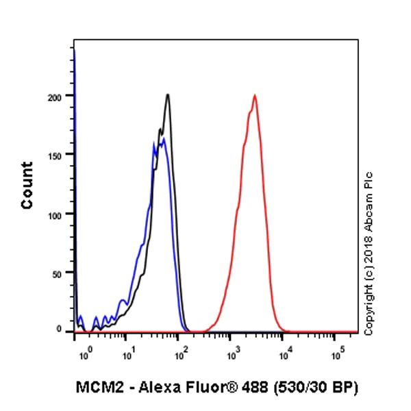 Flow Cytometry (Intracellular) - Anti-MCM2 antibody [SP85] - BSA and Azide free (AB240933)
