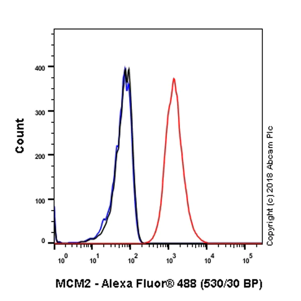 Flow Cytometry (Intracellular) - Anti-MCM2 antibody [SP85] - BSA and Azide free (AB240933)