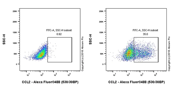 Flow Cytometry - Anti-MCP1 antibody [EPR21025] - BSA and Azide free (AB242013)