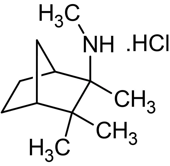 Chemical Structure - Mecamylamine hydrochloride, non-competitive antagonist of nicotinic receptors (AB120459)