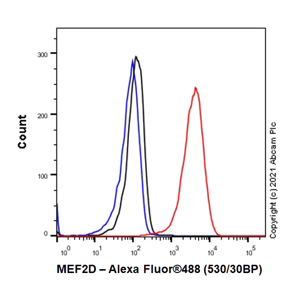 Flow Cytometry (Intracellular) - Anti-MEF2D antibody [EPR24993-10] - BSA and Azide free (AB282733)