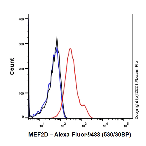 Flow Cytometry (Intracellular) - Anti-MEF2D antibody [EPR24993-10] - BSA and Azide free (AB282733)