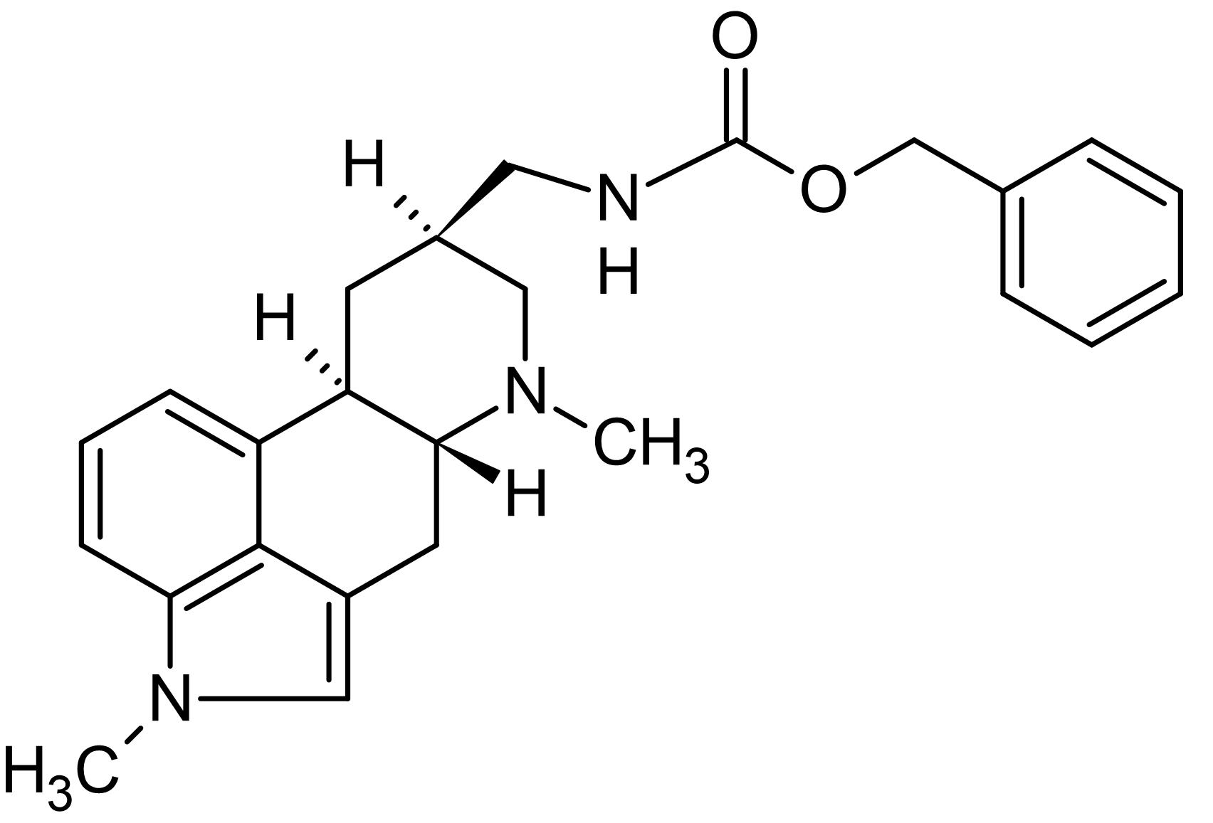 Chemical Structure - Metergoline, 5-HT receptor antagonist (AB120526)