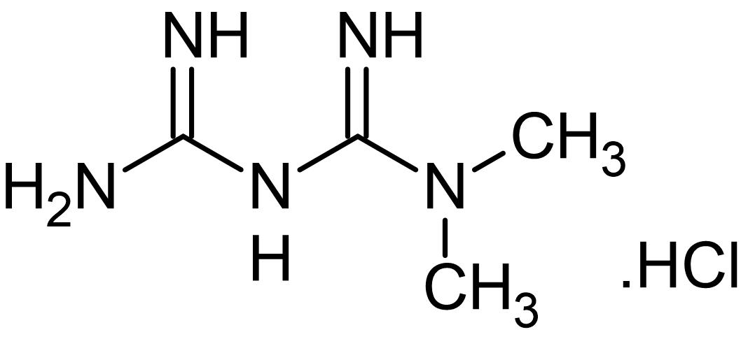 Chemical Structure - Metformin hydrochloride, AMPK activator (AB120847)