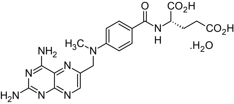 Chemical Structure - Methotrexate hydrate, DHFR inhibitor (AB142445)