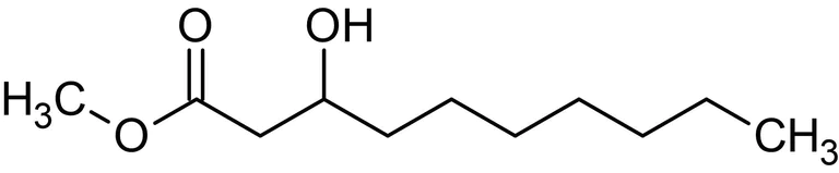 Chemical Structure - Methyl 3-hydroxydecanoate, 3-Hydroxy fatty acid methyl ester (AB144027)